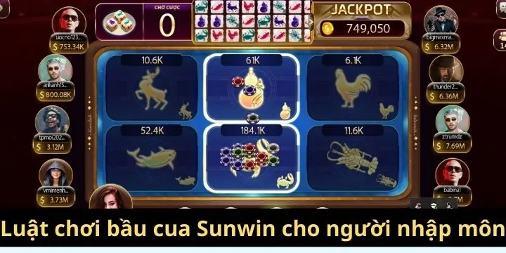 Giới thiệu nhanh về luật chơi bầu cua Sunwin