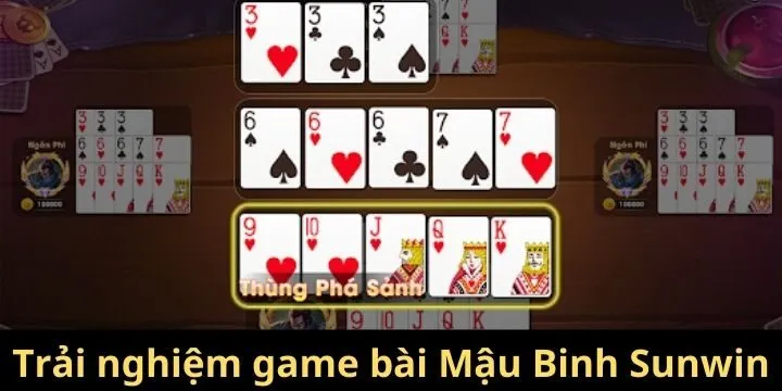 Mậu Binh Sunwin có quy tắc tính điểm riêng biệt cần ghi nhớ