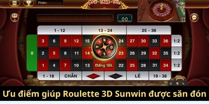 Ưu điểm giúp Roulette 3D Sunwin được lòng game thủ
