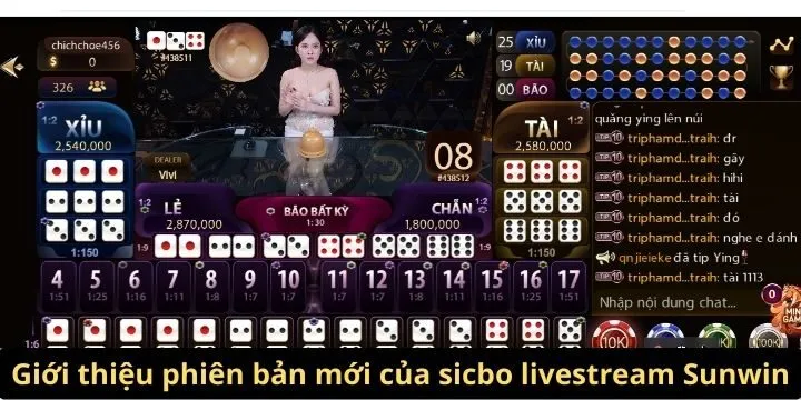 Sicbo livestream Sunwin là sản phẩm cực kỳ hấp dẫn